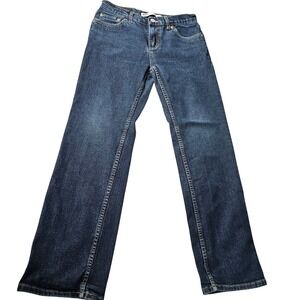 Levi Strauss Co 514 Straight Dark Wash Denim Jeans Boys Size 14 Reg W27‎ L27